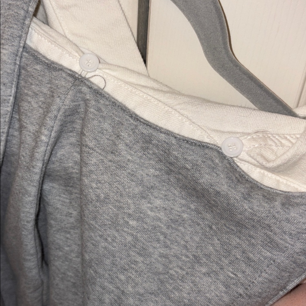 Dance & Marvel White and Gray Distressed Denim Jacket - Picture 6 of 6